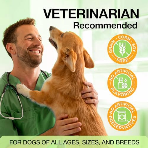 Hip and Joint Supplement for Dogs with Glucosamine, Chondroitin & MSM