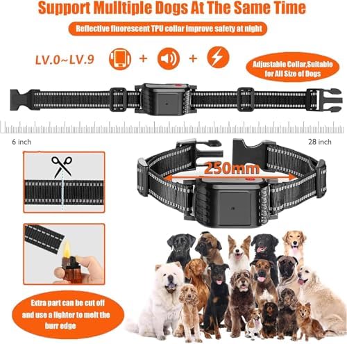 Wireless Dog Fence, 2024 Electric Dog Fence Remote Training Collar, Waterproof Rechargeable, Vibrate/Shock Dog Boundary Containment System, Adjustable Range, Safe Effective, for All Dogs,for1dog