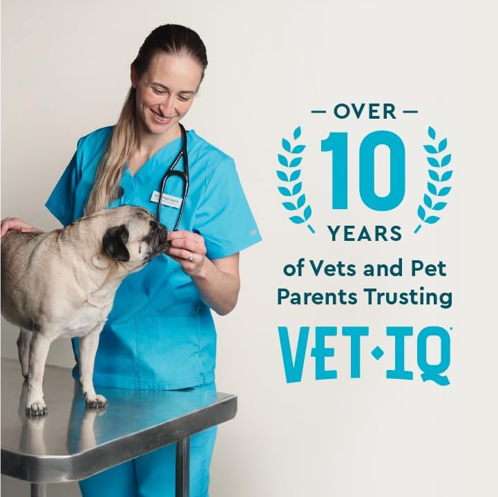 VetIQ Hip & Joint Chewable Tablets for Dogs, Glucosamine, 60ct