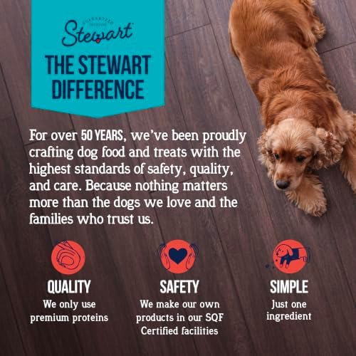 Stewart Freeze Dried Dog Treats, 100% Beef Liver, 12 oz Tub