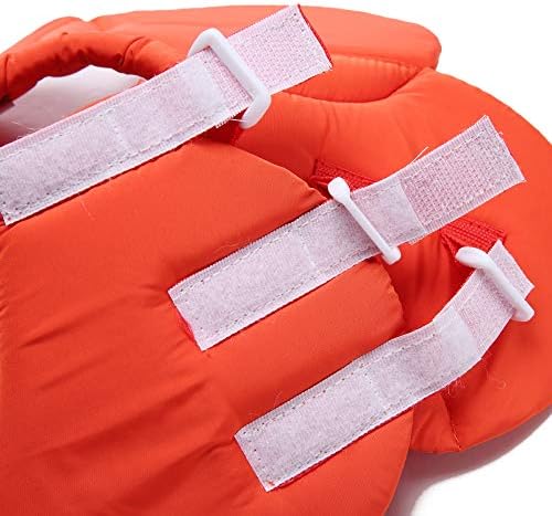 Dog Cone E-Collar Flower Soft Elizabethan Waterproof Grooming Recovery Protective Adjustable Collar for Puppy Small Medium Dogs (M Neck: 11-13in, Orange)