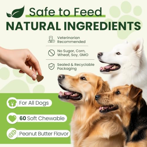 24-in-1 Dog Vitamins and Supplements 60 Ct Daily Multivitamin for Dogs