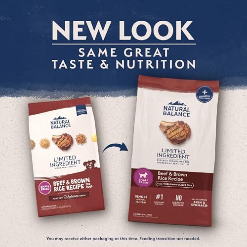 Natural Balance Limited Ingredient, Small Breed, Beef & Brown Rice, 4 lb