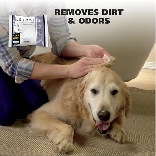 Wahl Refresh Massive Dog Wipes, Lavender Chamomile, 36 ct
