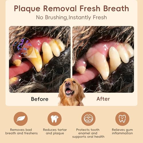 Dog Finger Cleaning Wipes, 60 Pcs Pet Dental Cleaning Finger Wipes Tooth Brushing Kit for Dogs Cats Plaque Tartar Remove, Dog Healthy Mouth Toothbrush Wipe for Pets Oral Care, Coconut Oil