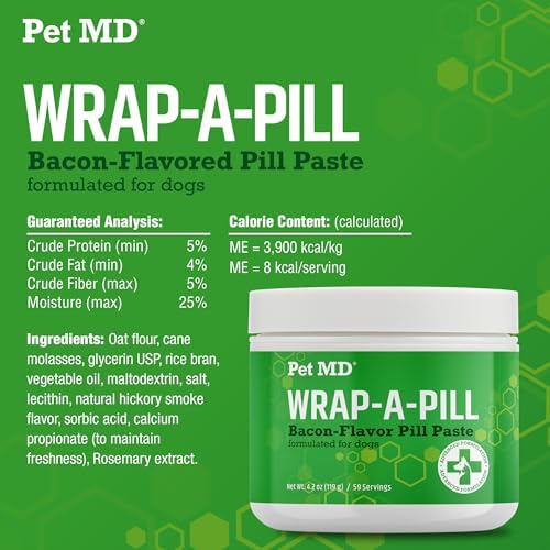 Pet MD Wrap A Pill Bacon Flavor Pill Paste for Dogs - 4.2 oz