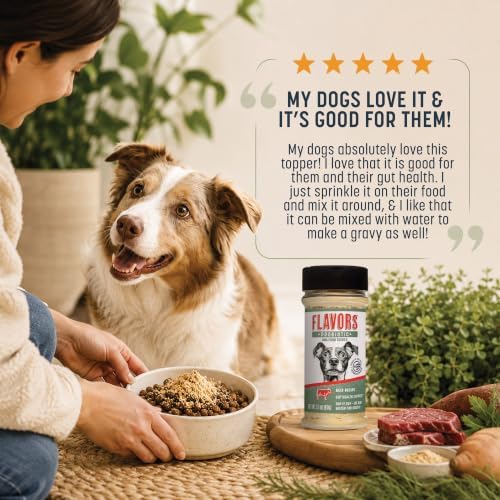 Flavors Probiotics + Dog Food Topper, Beef Recipe, 3.1 oz, 2 Pack