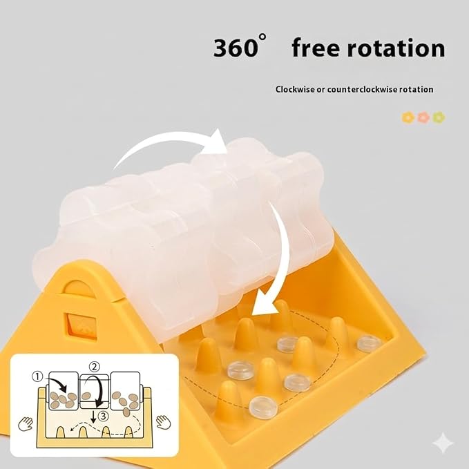 Interactive Dog Puzzle Slow Feeder Toy – Treat Dispenser, Mental Stimulation, Slow Feeding Bowl for Dogs & Puppies (Green)