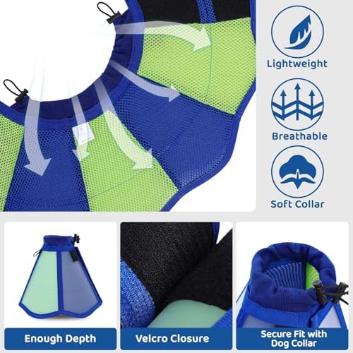 Dog Cones for Large Dogs, Soft Cone for Dogs to Stop Licking
