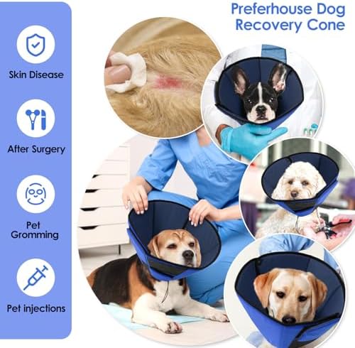 Small Dog Cone Collar, Adjustable Soft Cone for Small Dogs to Stop Licking