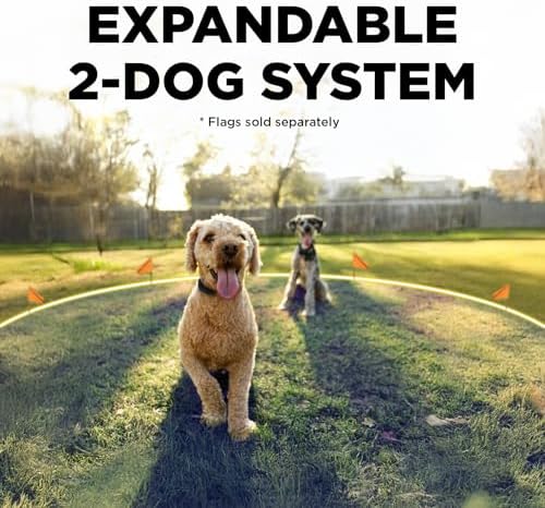 Dogtra SMART Fence Dog Containment System Bundle with Additional Receiver Collar – Wireless Virtual Fence, App-Based Control, No Subscription, Waterproof & Portable