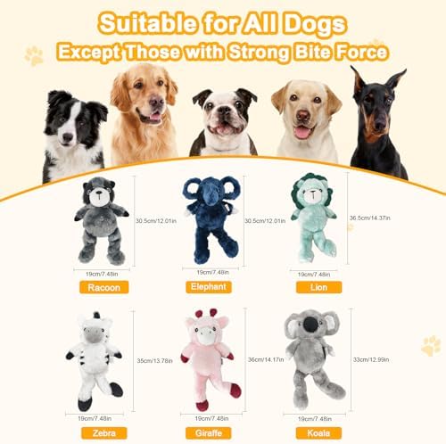 12.99 Inch Grey Koala Squeaky Dog Toy, Plush Chew Toy with Bungee Legs for Puppy Teething, Indoor Outdoor Interactive Toy for All Dog Sizes