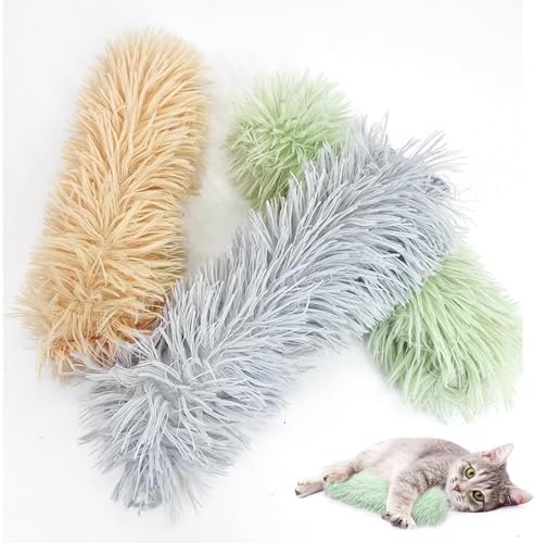 Cat Toys Pillows, Soft and Durable Catnip Toys with Crinkle Sound Inside，