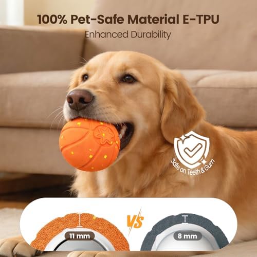 Invengo Interactive Dog Ball, Automatic Rolling Dog Toys with 3 Play Modes