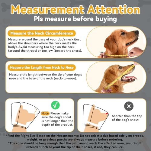 Dog Cone Collar for Large Medium Dogs, Soft Cone for dogs to Stop Licking