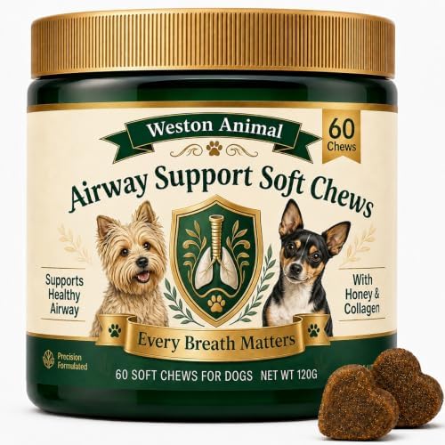 Weston Animal Airway Support Soft Chews for Small Breed Dogs 60 Count