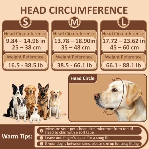 Thick Padded Noise-Reducing Dog Ear Muffs, Anti-Anxiety Calming Ear Hoodie