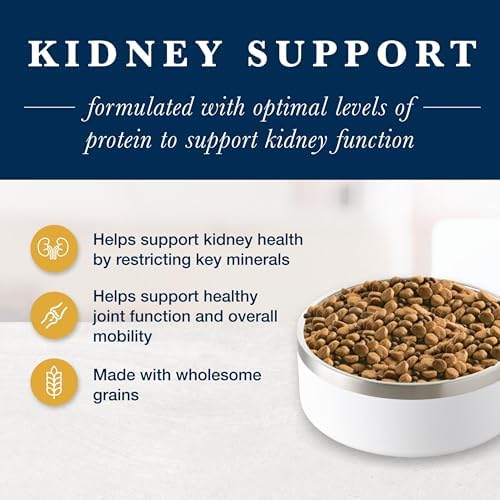 Blue Buffalo Natural Veterinary Diet Kidney Support Chicken Dog Food, 22 lb