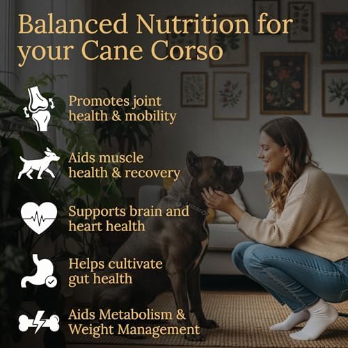 Cane Corso Multivitamins, 90 Count, Made in the USA with Real Bacon.