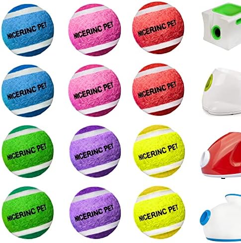 X-Small Dog Tennis Balls Dog Toys Ball 1.5" Pack of 12, Fit Ball Launchers
