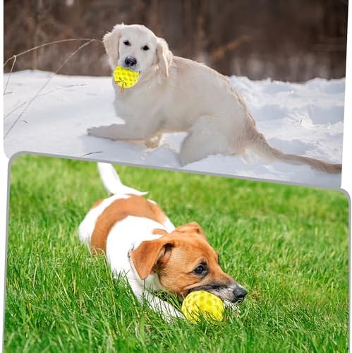 Squeaky Dog Toys for Aggressive Chewers, Indestructible Dog Balls for Aggressive Chewers, Squeaky Balls for Dogs, Interactive Toys for Large Dogs, Funny Ball