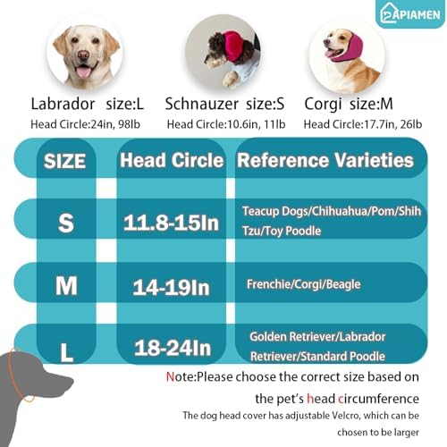 Dog Ear Covers & No Shake Ear Wraps for Hematoma,Grooming,Drying