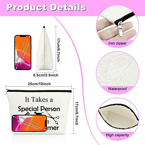 Mxrymvu Dog Groomer Gifts Makeup Bag Dog Groomer Themed Gifts Pet Hair Stylist Appreciation Cosmetic Bag Christmas Thanksgiving Birthday Present for Hairdresser Travel Pouch