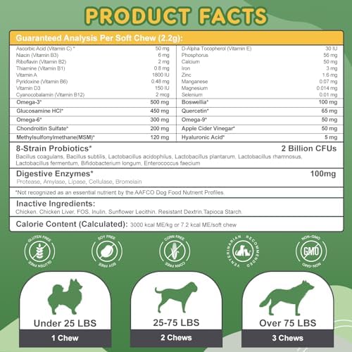 NATURE TARGET Multivitamin for Dogs, 120 Soft Chews, Chicken Flavor