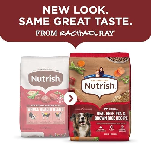 Nutrish Dry Dog Food, Beef, Pea & Brown Rice, 5 lb. Bag (Rachael Ray)