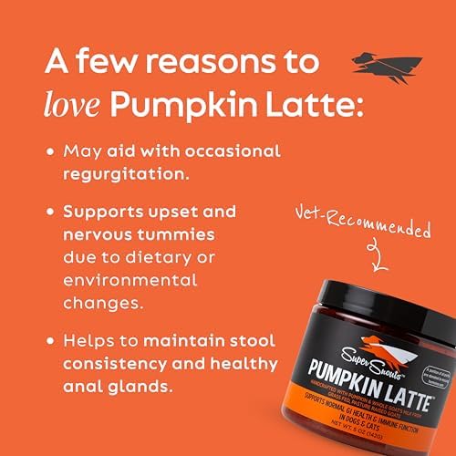 Super Snouts Pumpkin Latte Digestive Supplement for Dogs, 10 oz Jar