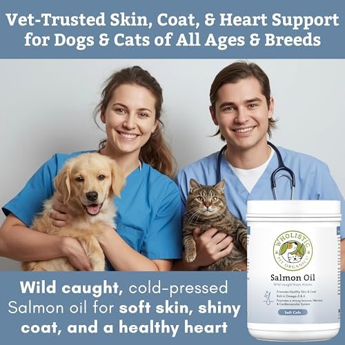 Wild Alaskan Salmon Oil for Dogs and Cats, 500 Softgels