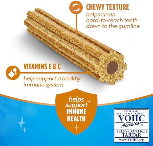 Dentalife Purina Plus Immune Support Dog Treats, Large Dogs, 19 ct Pouch