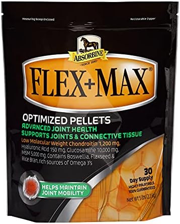 Absorbine Flex+Max Equine Joint Supplement Pellets, 5 lb Bag / 30 Days