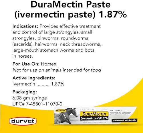 Duramectin (Ivermectin 1.87%) 6.08gm, 2 Count