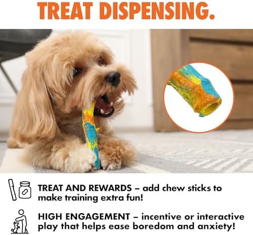 Max Fusion with Nike Grind, Arlee Twiggy Dog Toy, Chew Toy for Play, Fetch, Tug, XL