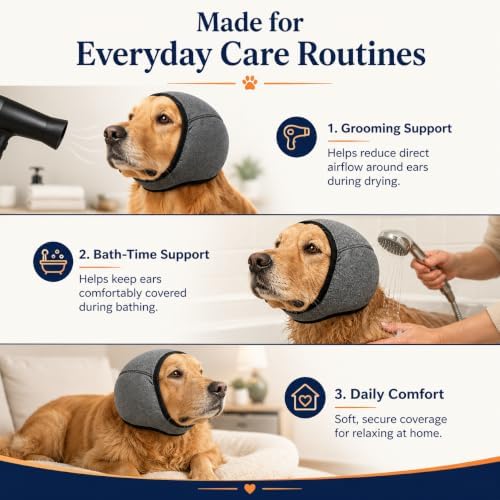 Dog Ear Muffs for Noise Protection, Anxiety Relief & Ear Care(S)