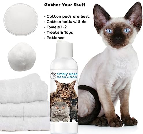 The Blissful Cat Simply Clean Ear Cleaner, 4-Ounce