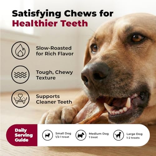 Best Pet Supplies GigaBite Pig Ears Chews for Dogs - Whole Ears, 12 Count