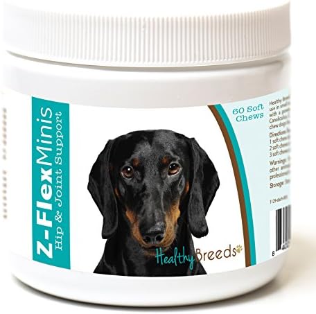 Healthy Breeds Dachshund Z-Flex Minis Hip and Joint Support Soft Chews 60 Count