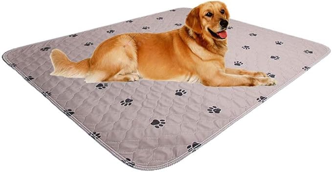 Washable Dog Pee Pads with Puppy Grooming Gloves,Puppy Pads,Reusable Pet Training Pads,Large Dog Pee Pad,Waterproof Pet Pads for Dog Bed Mat,Super Absorbing Whelping Pads