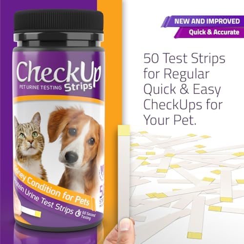 CheckUp Testing Strips x 50 (Protein Urine Test Strips for Cats & Dogs)