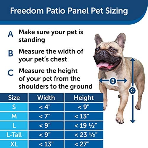 PetSafe Sliding Glass Pet Door, 1 Piece, Large Dogs to 100 lb, Bronze