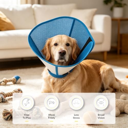 Dog Cone Collar After Surgery,Adjustable Soft Dog Cone