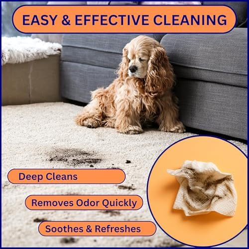 Aurora Pet Wipes – 100% Natural, Plant-Based Hypoallergenic Grooming Wipes for Dogs & Cats – Extra-Durable, Large & Thick for Effortless Cleaning (Combo, 200 Count)