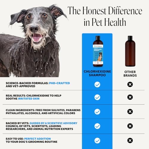 Pet Honesty Chlorhexidine Dog Shampoo Itchy Skin Relief, Anti-Itch, 16oz