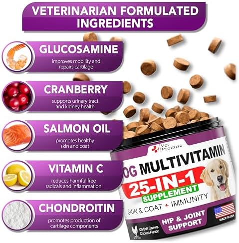 (2 Pack) Dog Multivitamin Chewable - 240 Ct - Dog Vitamins and Supplements