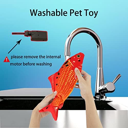Flopping Fish Electric Dog Toy,Realistic Interac tive for Small Medium Dogs