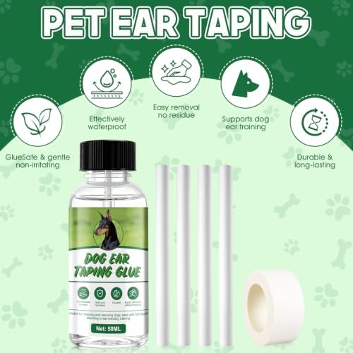 Doberman Ear Posting Kit, Waterproof, Long-Lasting, Easy Wash off with Soap