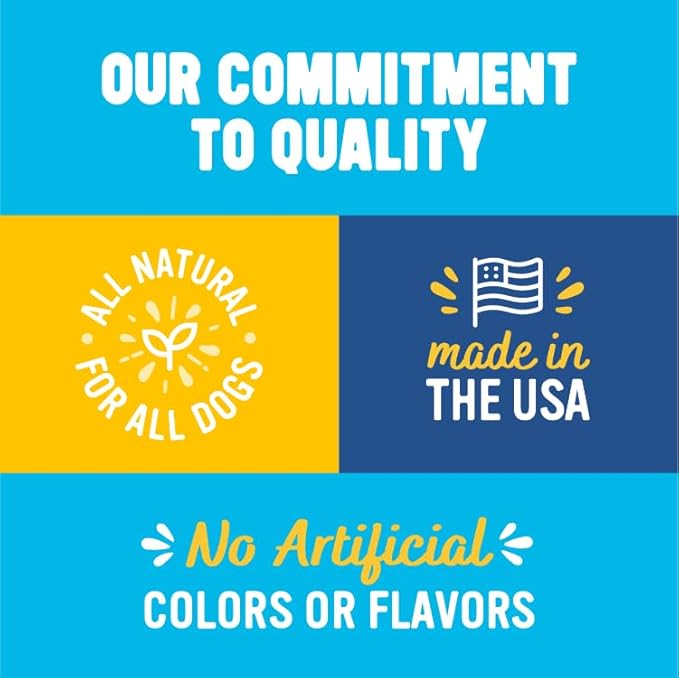 Blue Dog Bakery More Crunch Assorted Flavors, Dog Biscuits, Healthy Treats, All Natural, Bacon, Chicken, Cheese, Peanut Butter, 5 lb (Pack of 1)