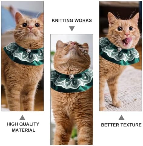 Cat Lace Collar Necklace with Pearl Bow, Adjustable Polyester